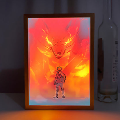 Cadre lumineux LED Naruto Kurama