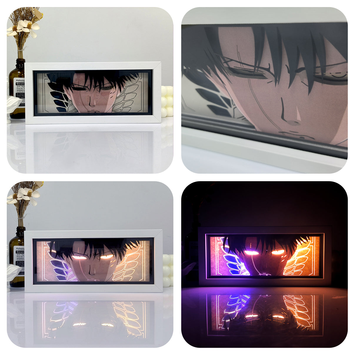 Levi Ackerman Boîte lumineuse Anime Attaque sur Titan